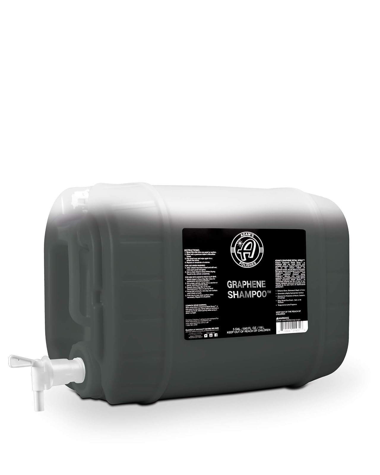 Adam’s Polishes Graphene Shampoo – pH Neutral Car Wash Soap (2 Pack)