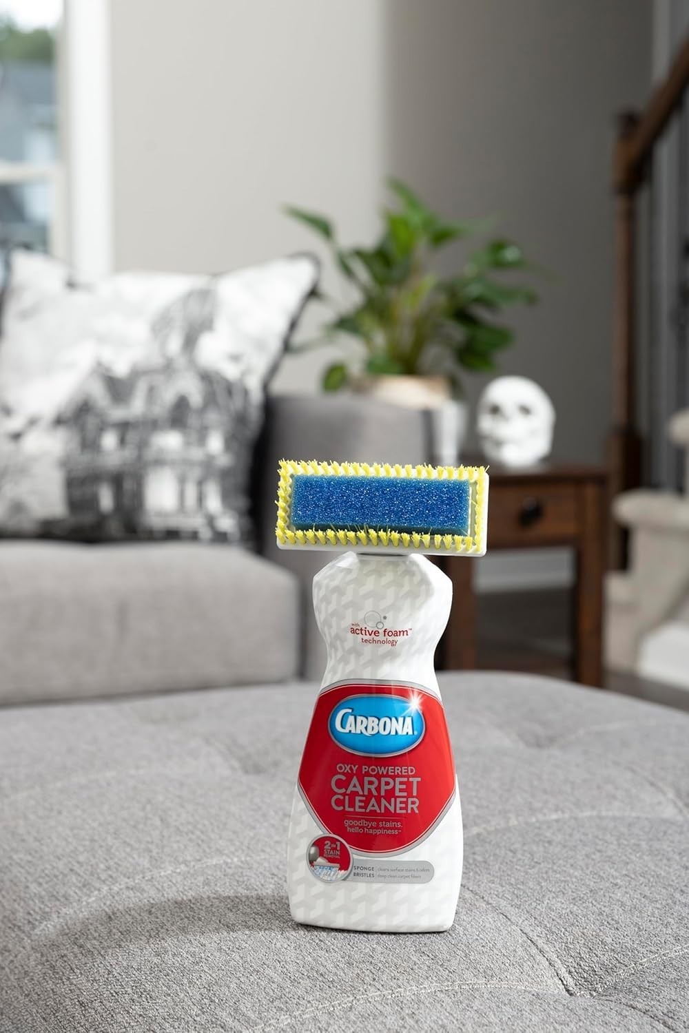 Carpet Cleaner with Brush | Oxy-Powered Foam for Spot Stain Removal | 13.5 Fl Oz