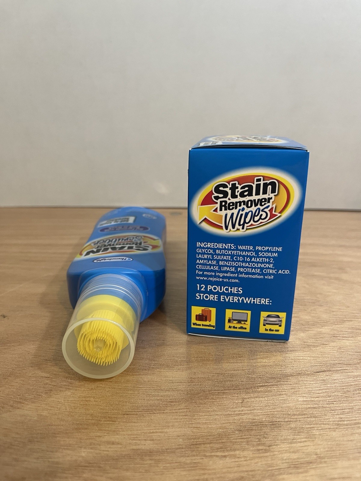 Stain Remover Cloths And Gel Scrub
