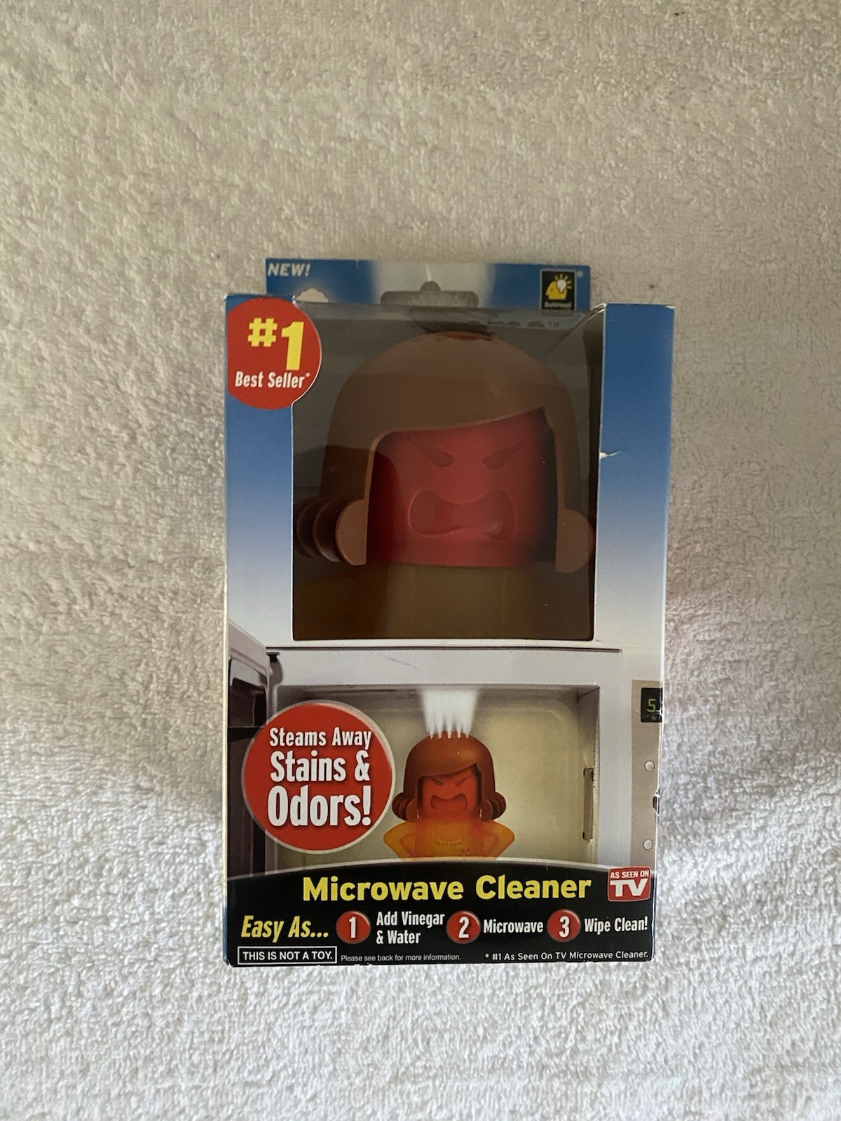 NEW Angry Mama Easy Microwave Steam Stains & Odors Cleaner Cleanser Funny Gift