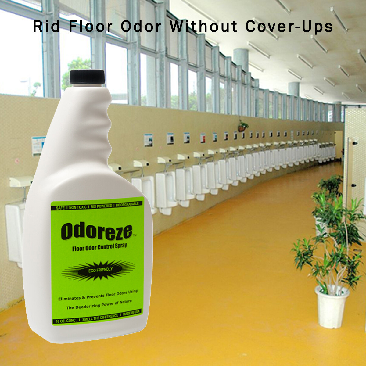 ODOREZE Natural Hardwood Floor Odor Neutralizer: Makes 64 Gallons to Clean Smell