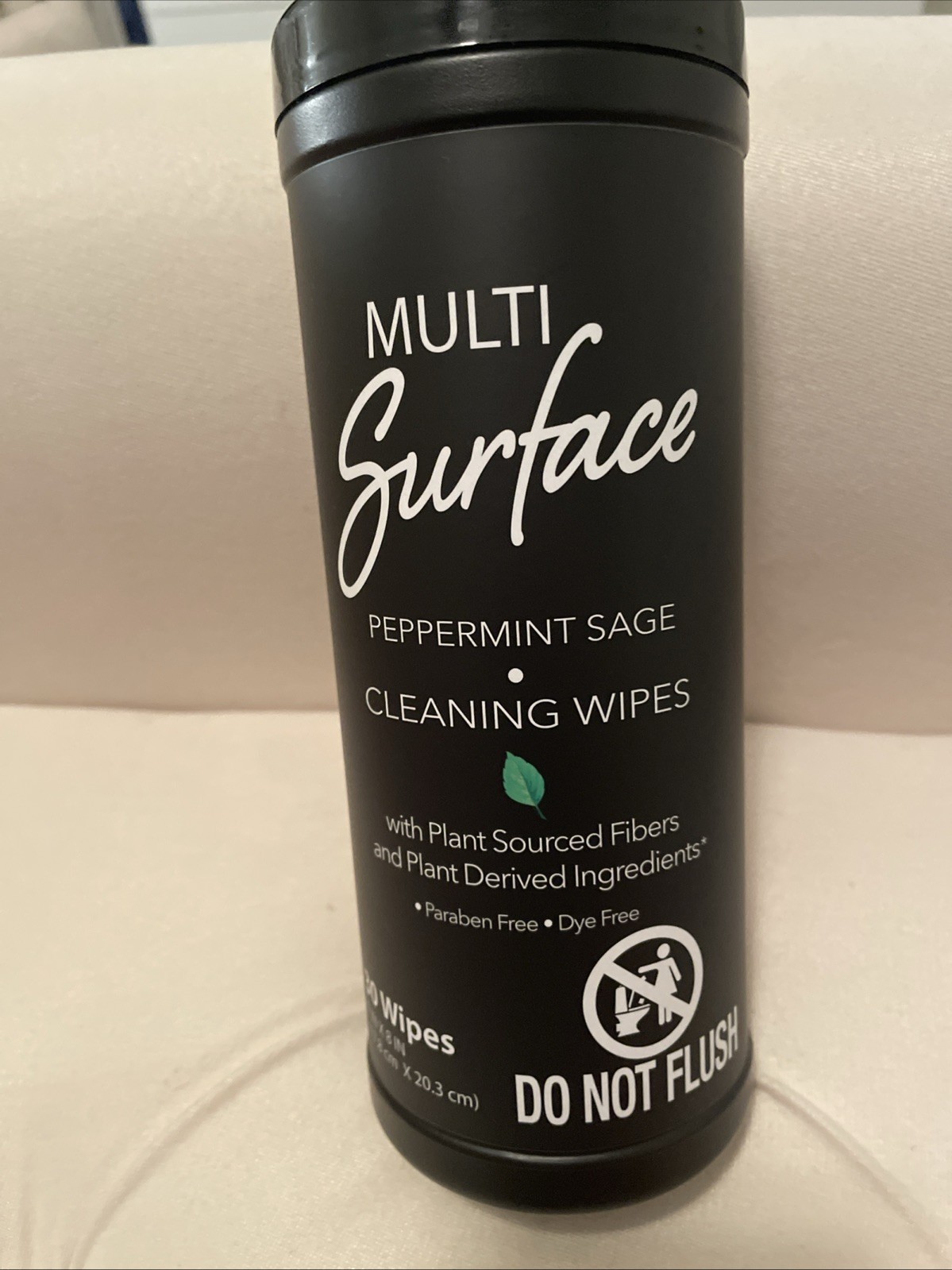2pk Plant Based Multi Surface Cleaning Wipes Peppermint Sage 30ct Paraben Free