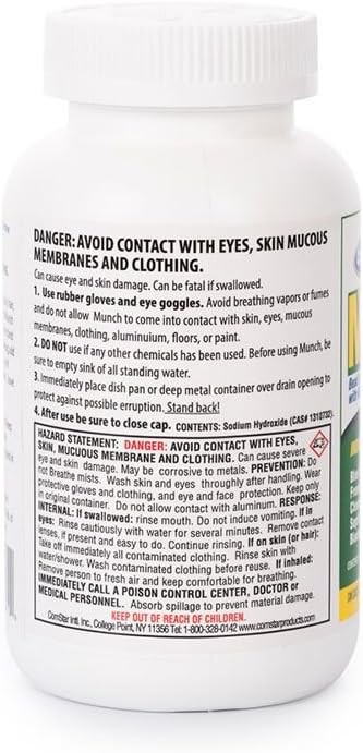ComStar Munch 1 lb Industrial Drain Opener for Clogged & Slow Drains