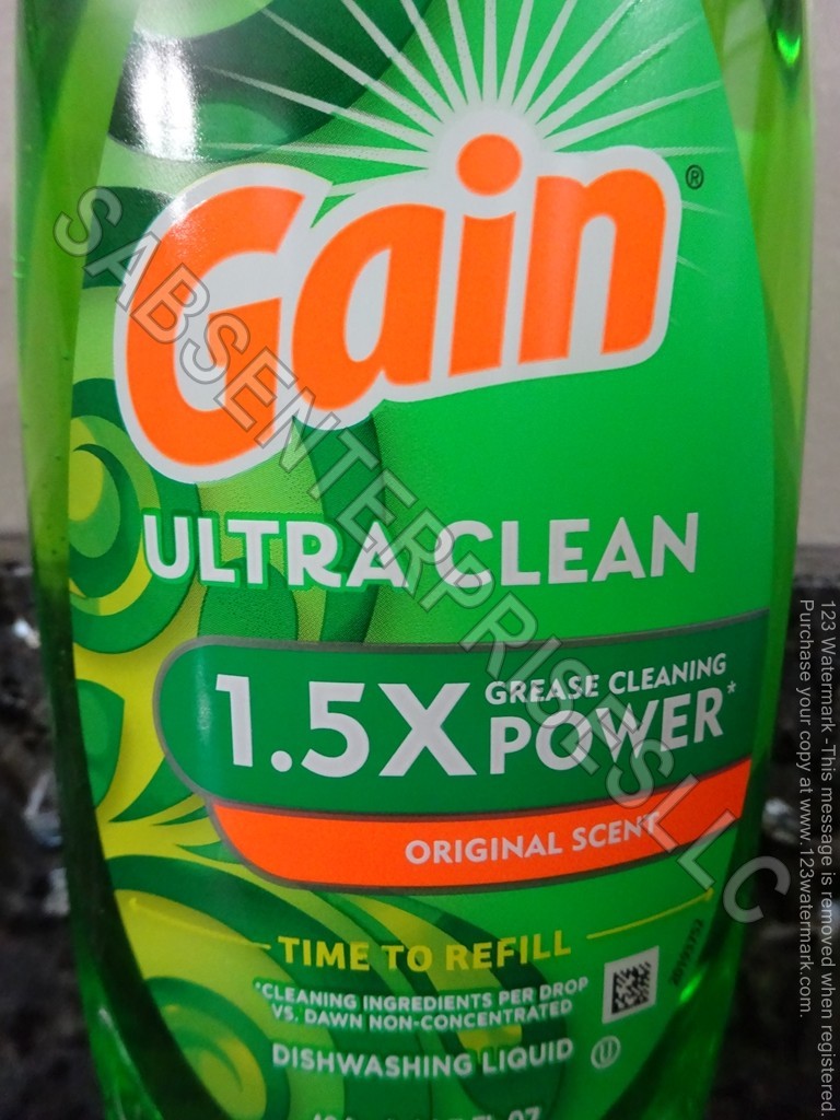 6 Gain Ultra Clean ORIGINAL Scent EZ-SQUEEZE Dishwashing Liquid Dish Soap 14.7oz