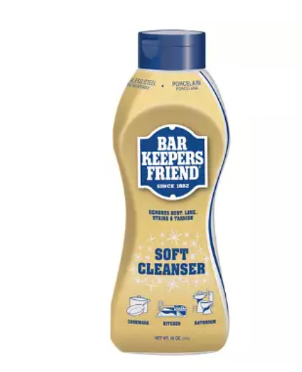 Bar Keepers Friend Liquid Soft Cleaner 26 oz Eco-friendly Lemon