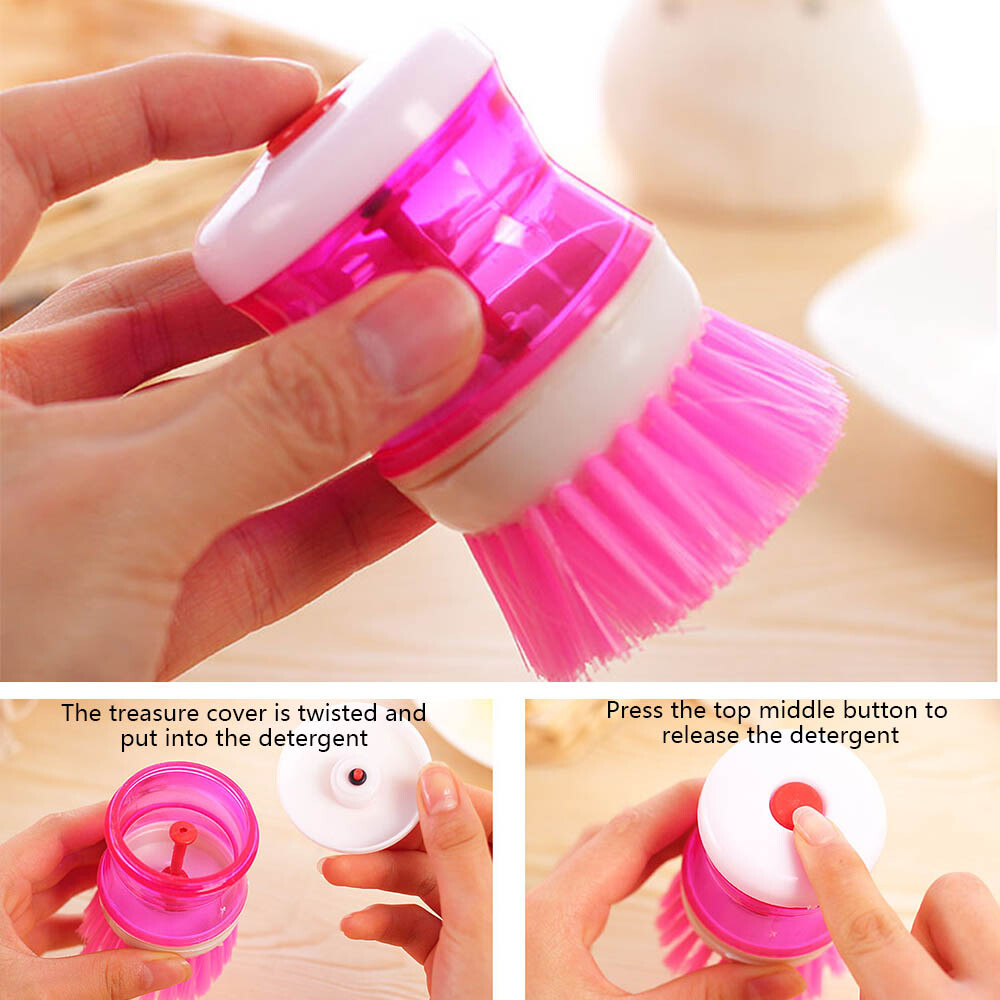 Soap Dispensing Dish Washing, Kitchen Cleaning, Sink Wash High Quality Brush