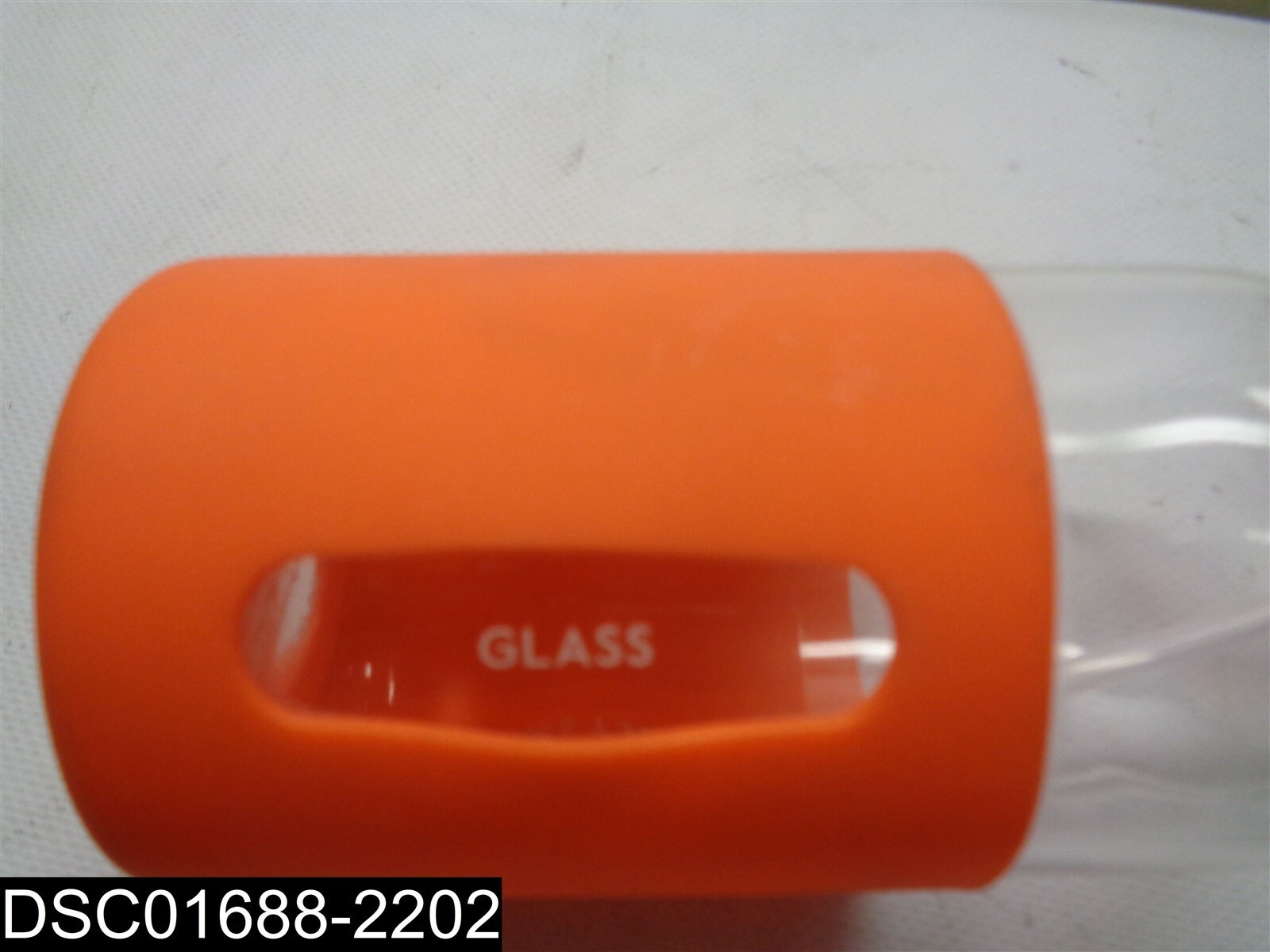 Grove Glass 16 oz Spray Bottle With Orange Silicone Sleeve