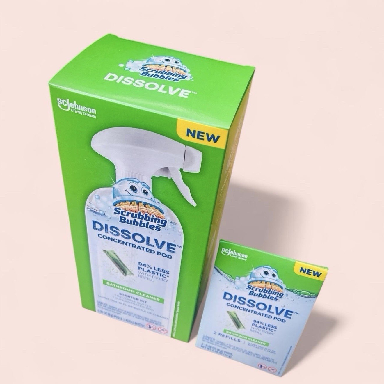 Scrubbing Bubbles Dissolve Starter Kit & Refills NEW