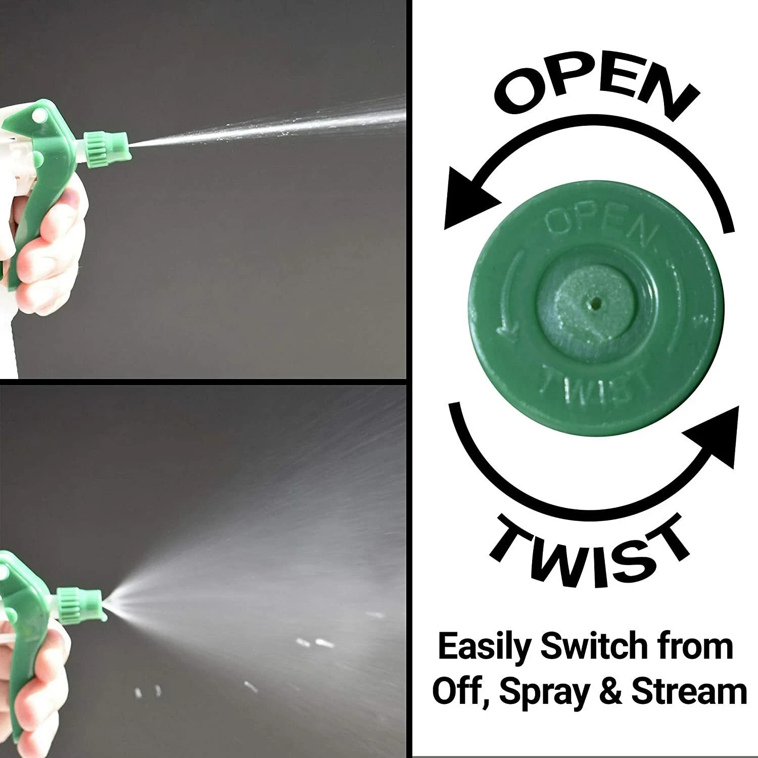 10 Pcs Heavy Duty Acid and Chemical Resistant Trigger Sprayer Nozzle Head