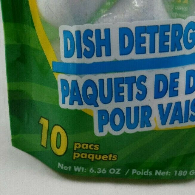 Ultra Shine Dishwasher Detergent Fresh Pods Clean Dishes 10 PODS