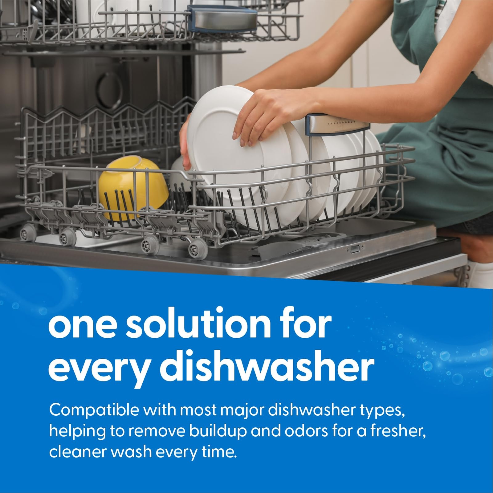 Dishwasher Cleaner Tablets Fresh Apple Scented 24 Tablets 1-Year Supply M3