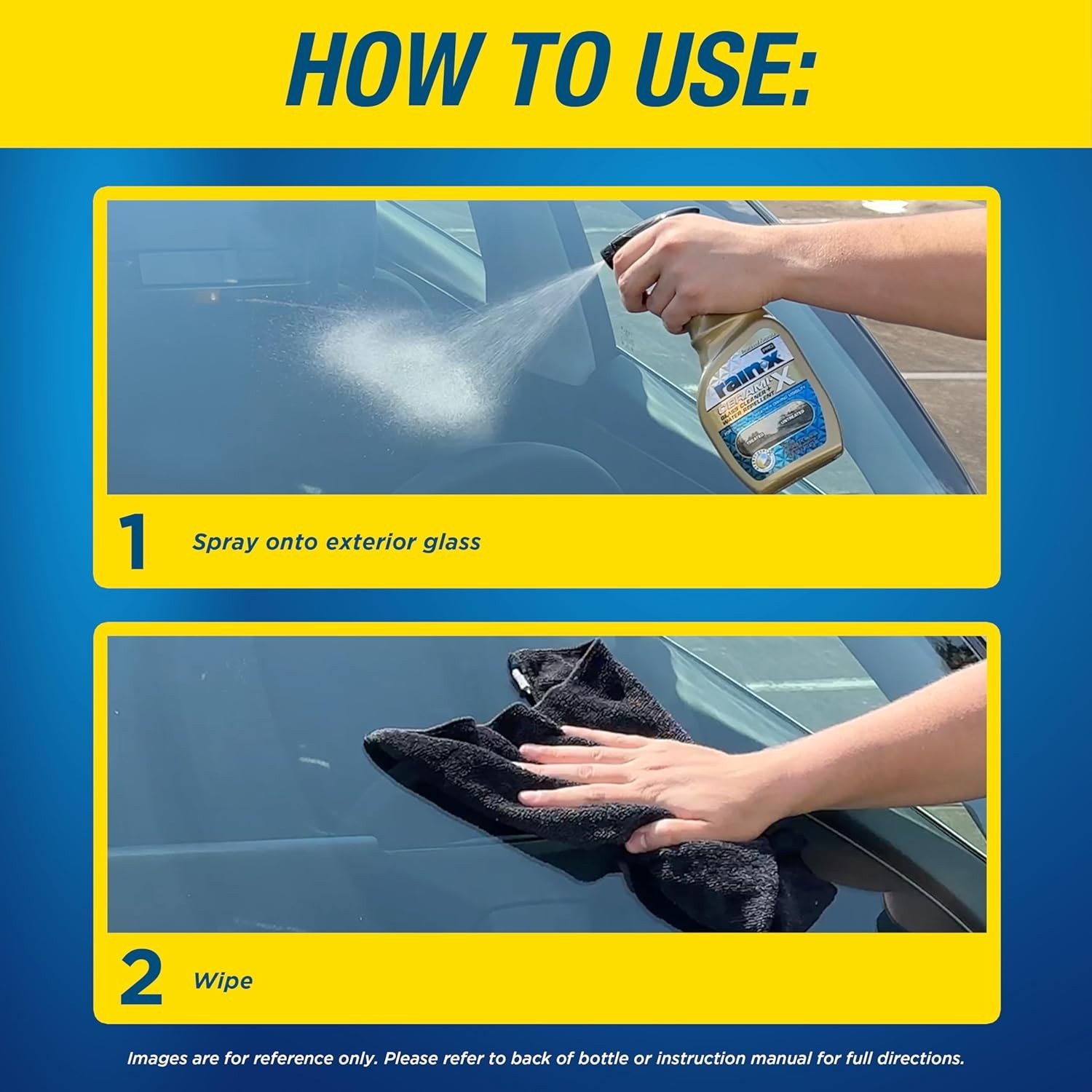 Advanced Cerami-X Water Repellent Glass Cleaner 23oz – Maximum Clarity & Ease