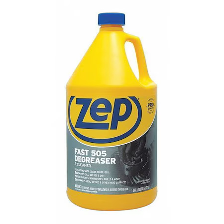 ZEP ZU505128 Cleaner/Degreaser, 1 Gal Trigger Spray Bottle, Liquid, Clear, 4 PK