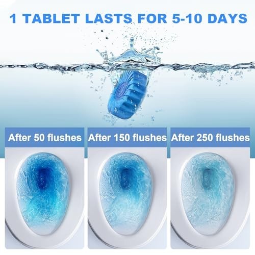 100 Pack Toilet Bowl Cleaner Tablets, Long-Lasting Bathroom Toilet Tank Cleaner.