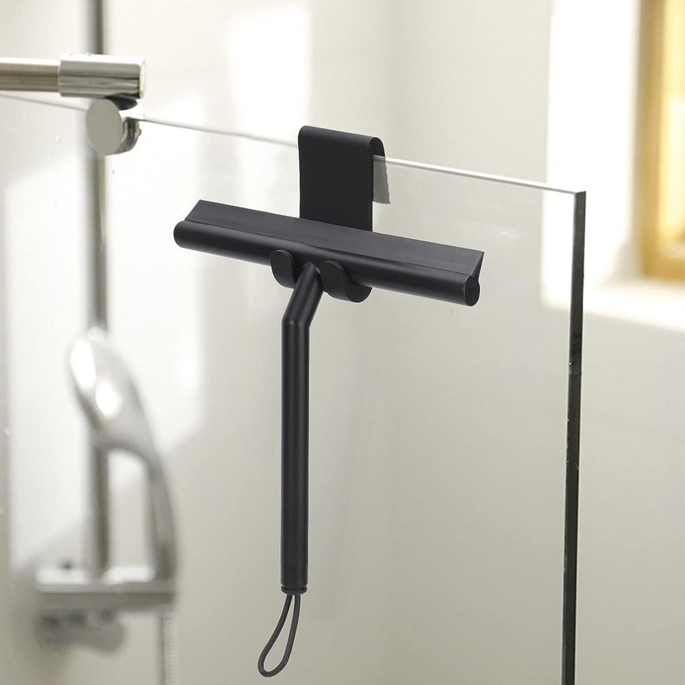 Silicone Squeegee Streak Free Glass Cleaner Shower Mirror Tile Car Window