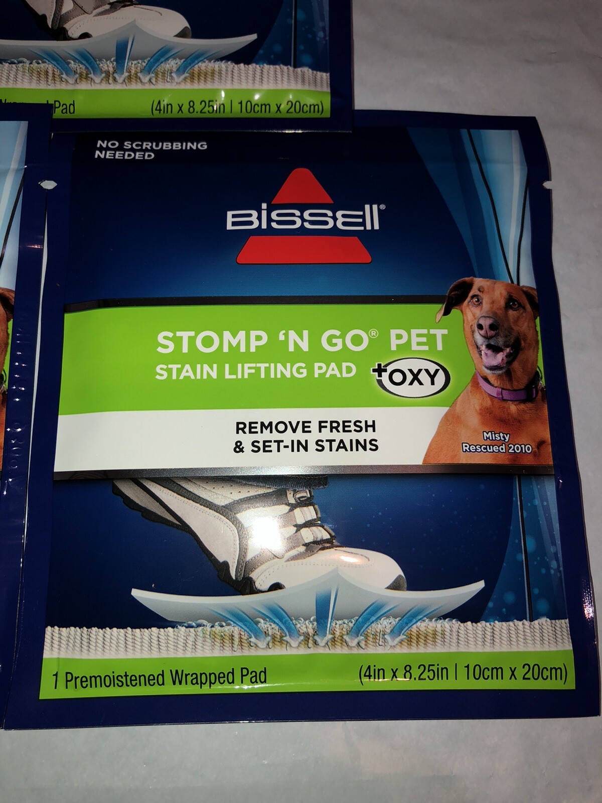3 Packs New Bissell Stomp ‘N Go Pet Stain Lifting Pads +Oxy 1 Pad Per Pack
