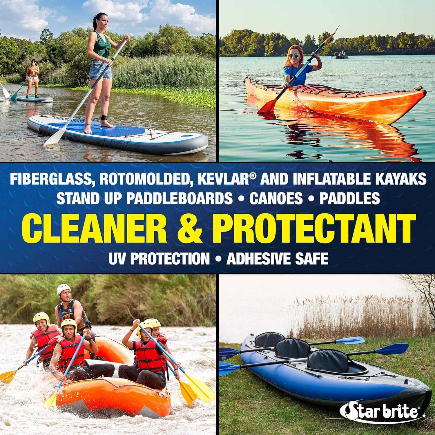 Ultimate Paddlesports Cleaner & Protectant – Kayak, Canoe, Paddleboard UV Protec