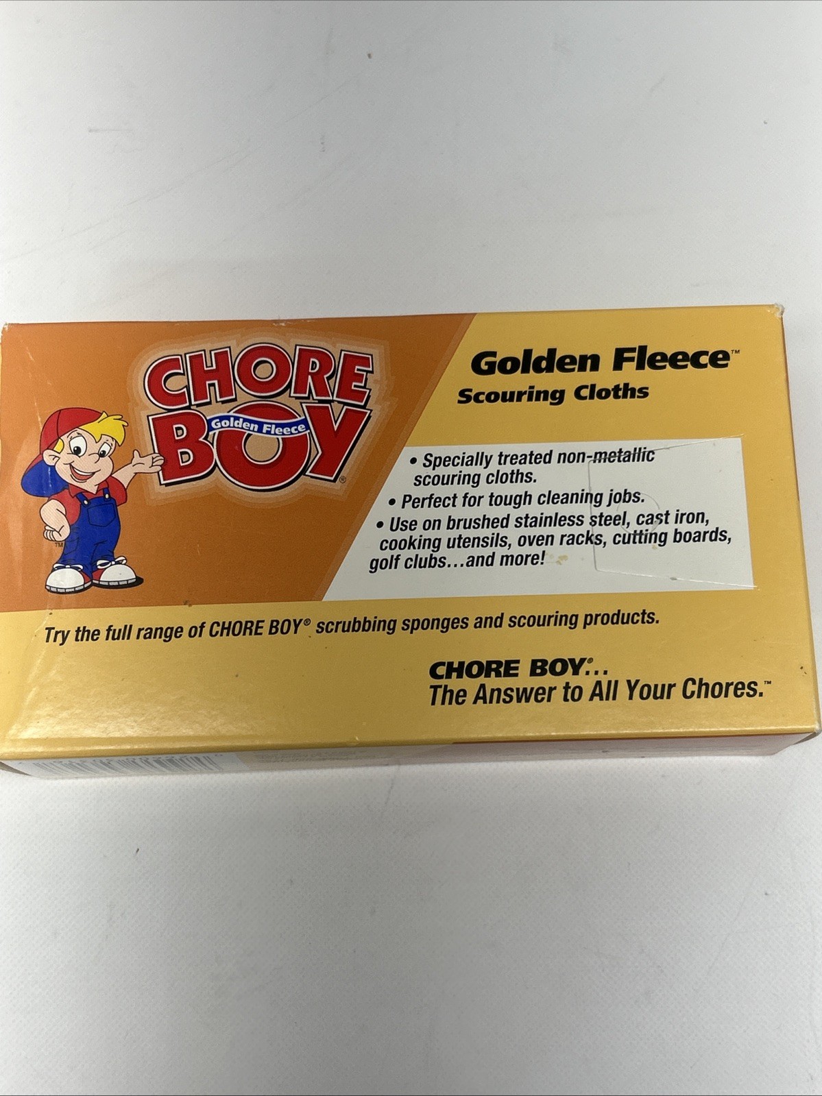 Chore Boy 2 Pack Golden Fleece Scouring Specially Treated Terry Cloth Lot Of 3