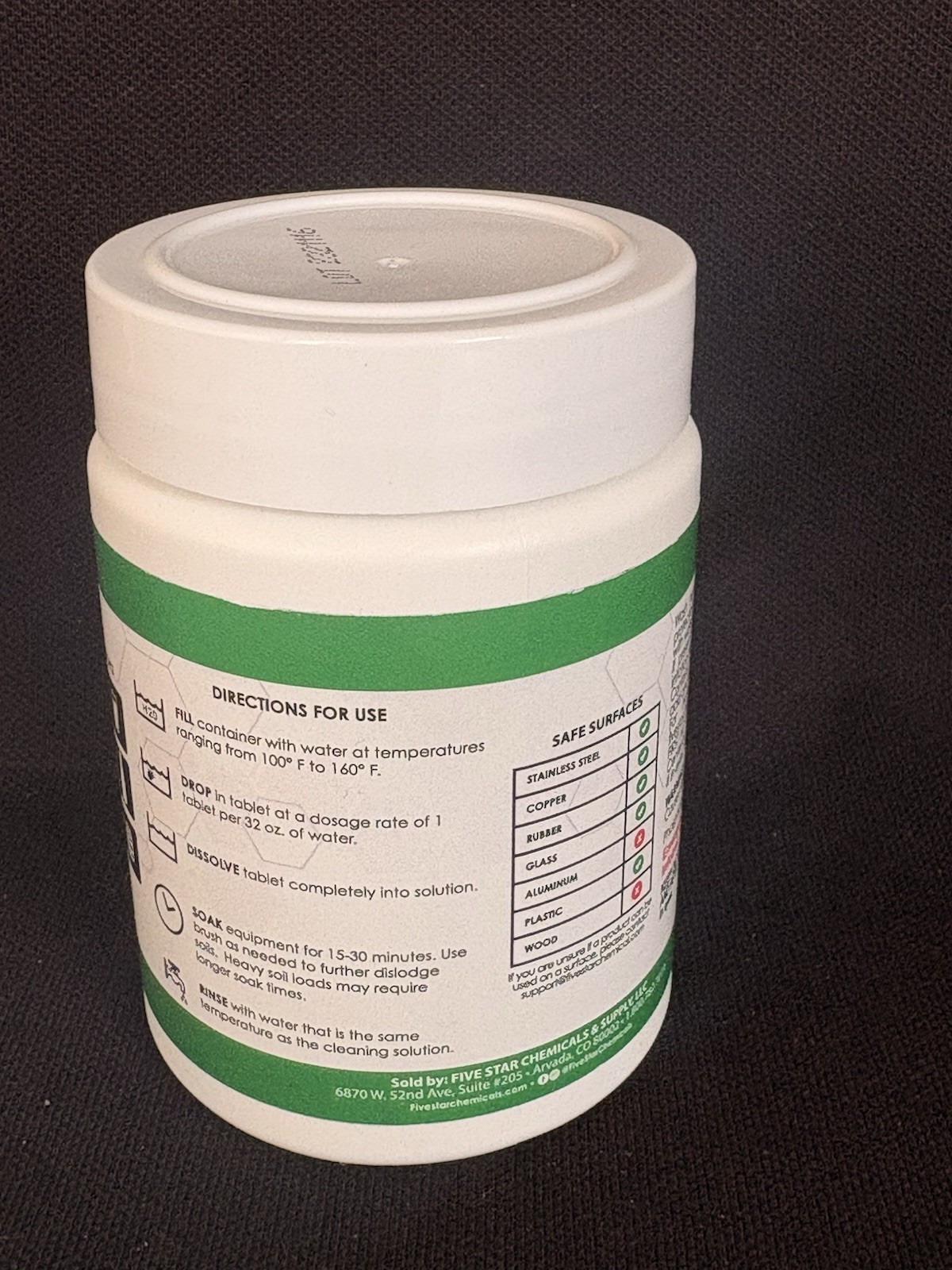Five Star PBW Tablets Alkaline Cleaner 2.5g 50ct Keg Growler Carboy Brewing New