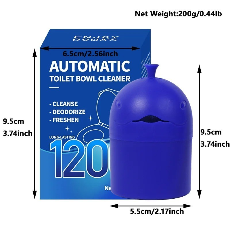 1pc Blue Whale Automatic Toilet Cleaner 150G Slow Release Fresh Gel – NEW