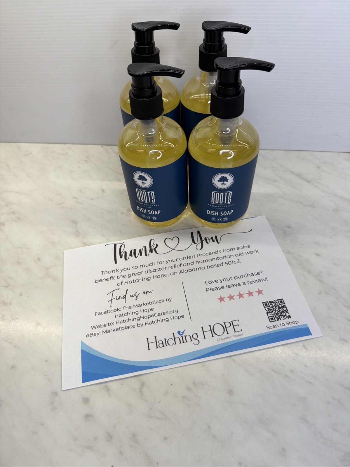 TWO Roots Aromatherapy Lemon Dish Soap 10 Oz 300mL 285876 For Emporium Hotels