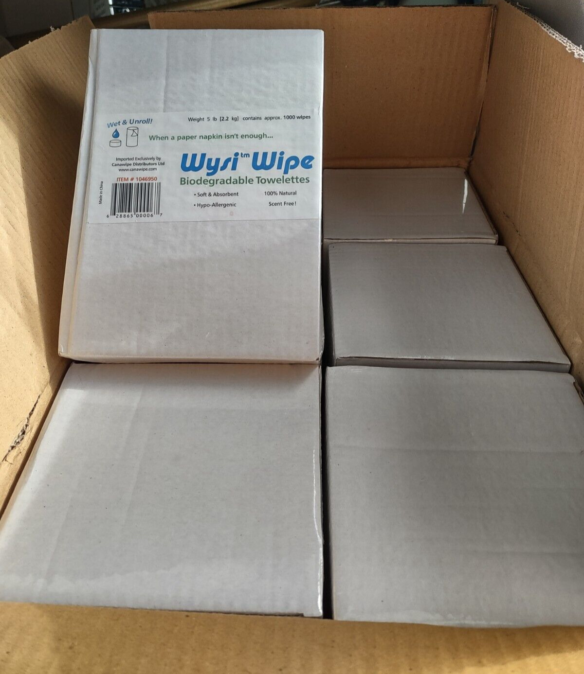 WYSI Multi-Purpose Expandable Wipes Add Water CASE 6,000 Compressed Tablets NEW