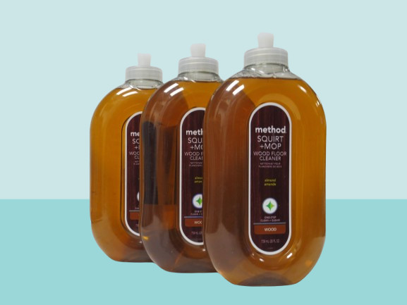 METHOD SQUIRT + MOP HARDWOOD FLOOR CLEANER ALMOND 25 OZ LOT OF 3