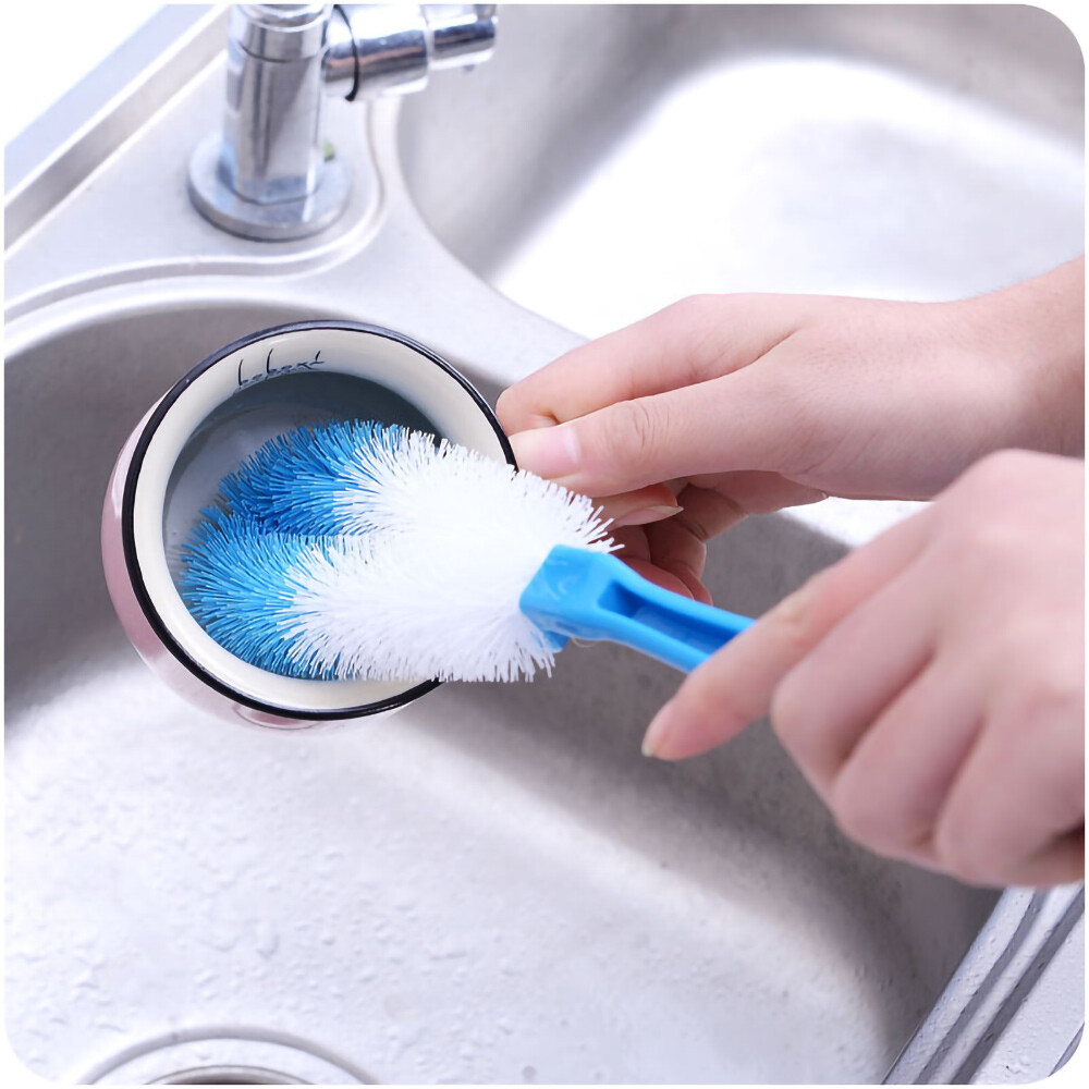 3pcs Bottle Cup Dish Pot Kitchen Long Cleaning Washing Brush (one color each)