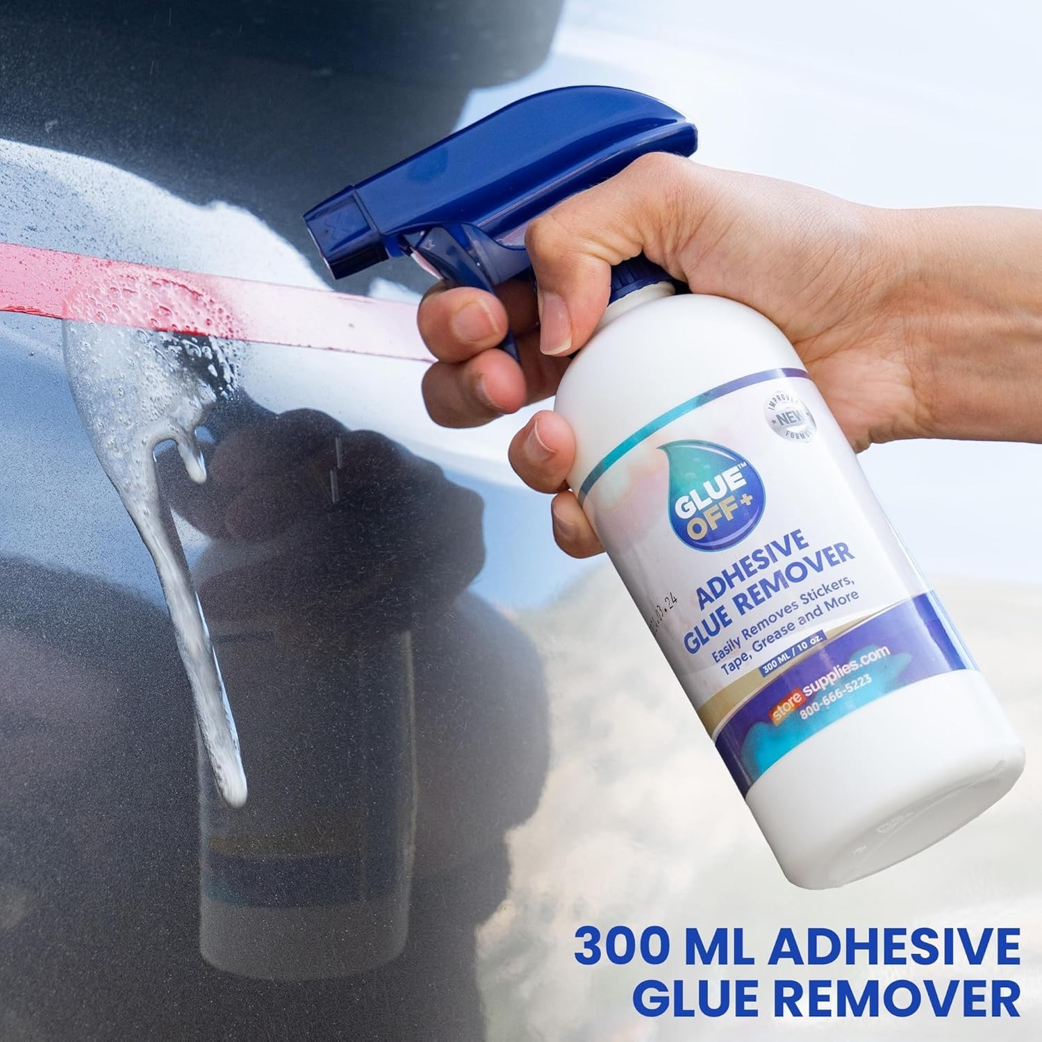 Glue Off Adhesive Remover Spray 10 fl oz with Scraper Car Sticker Residue