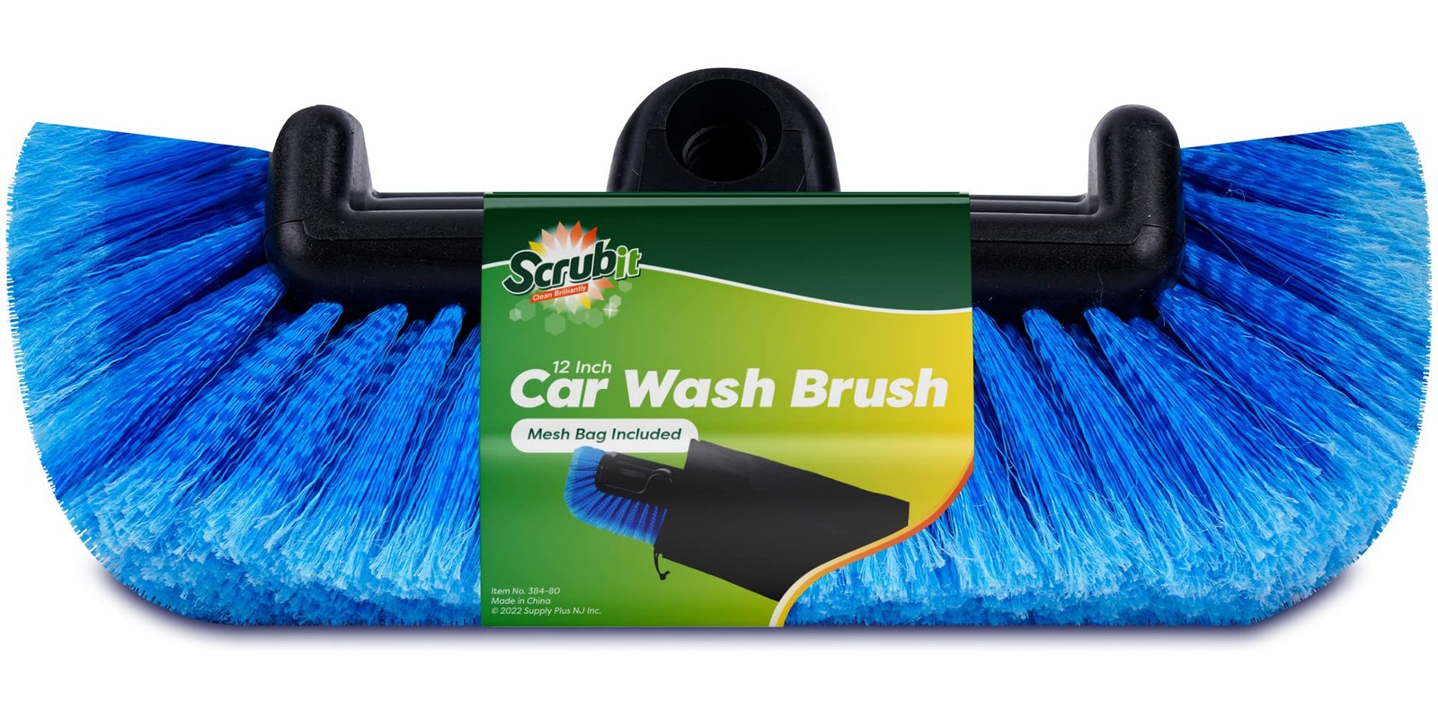 12″ Car Wash Brush with Soft Bristles for Car Truck Boat Deck & House Cleanin…