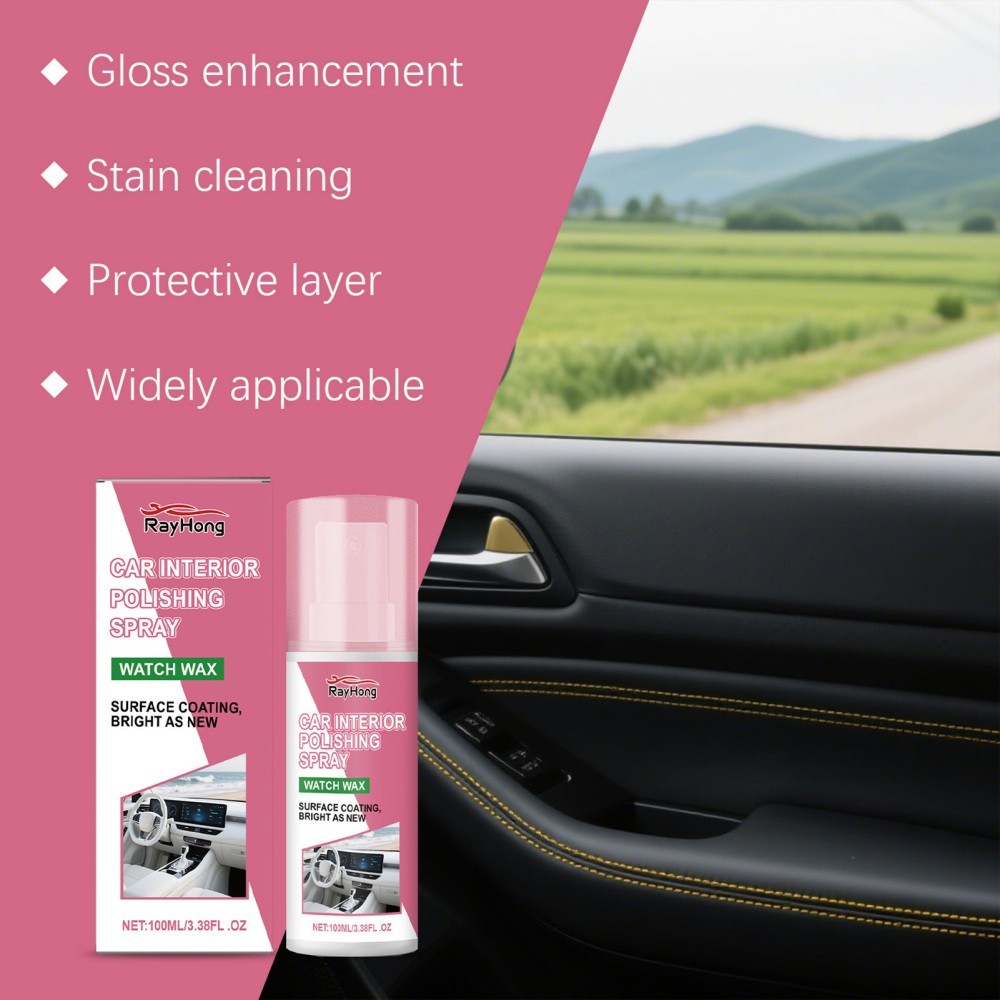 1~5 Pack Polishing Cleaner Car Interior, Car Interior Detailer and Cleaner 100ml