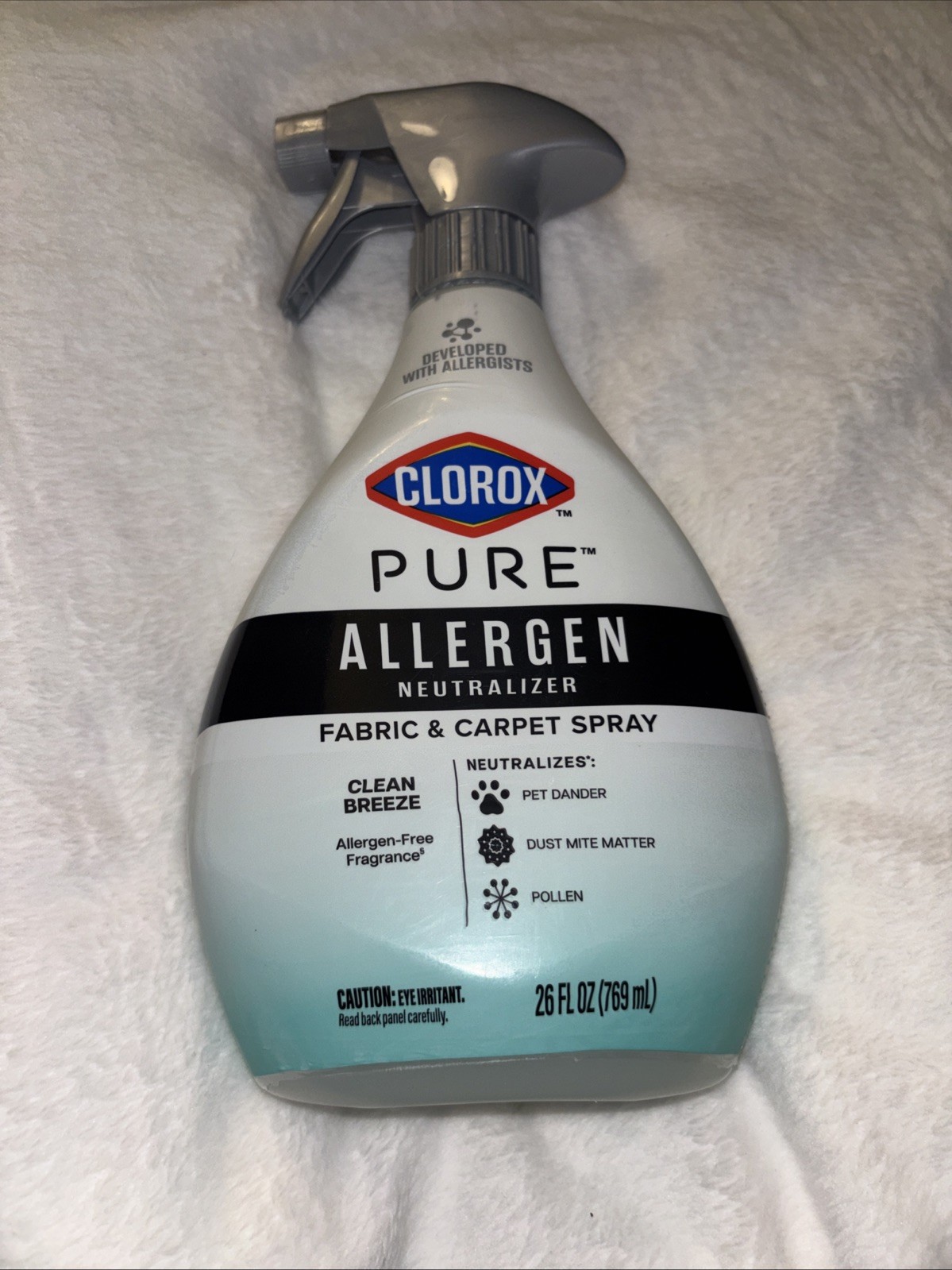PURE Allergen Neutralizer Fabric and Carpet Spray, Clean Breeze, 26 Fluid Ounces