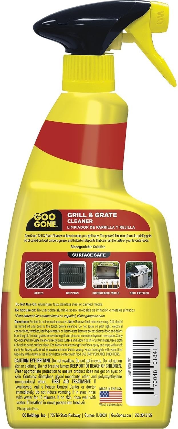 Grill and Grate Cleaner Spray 2 Pack Cleans and Degreases BBQ Cooking Grates …