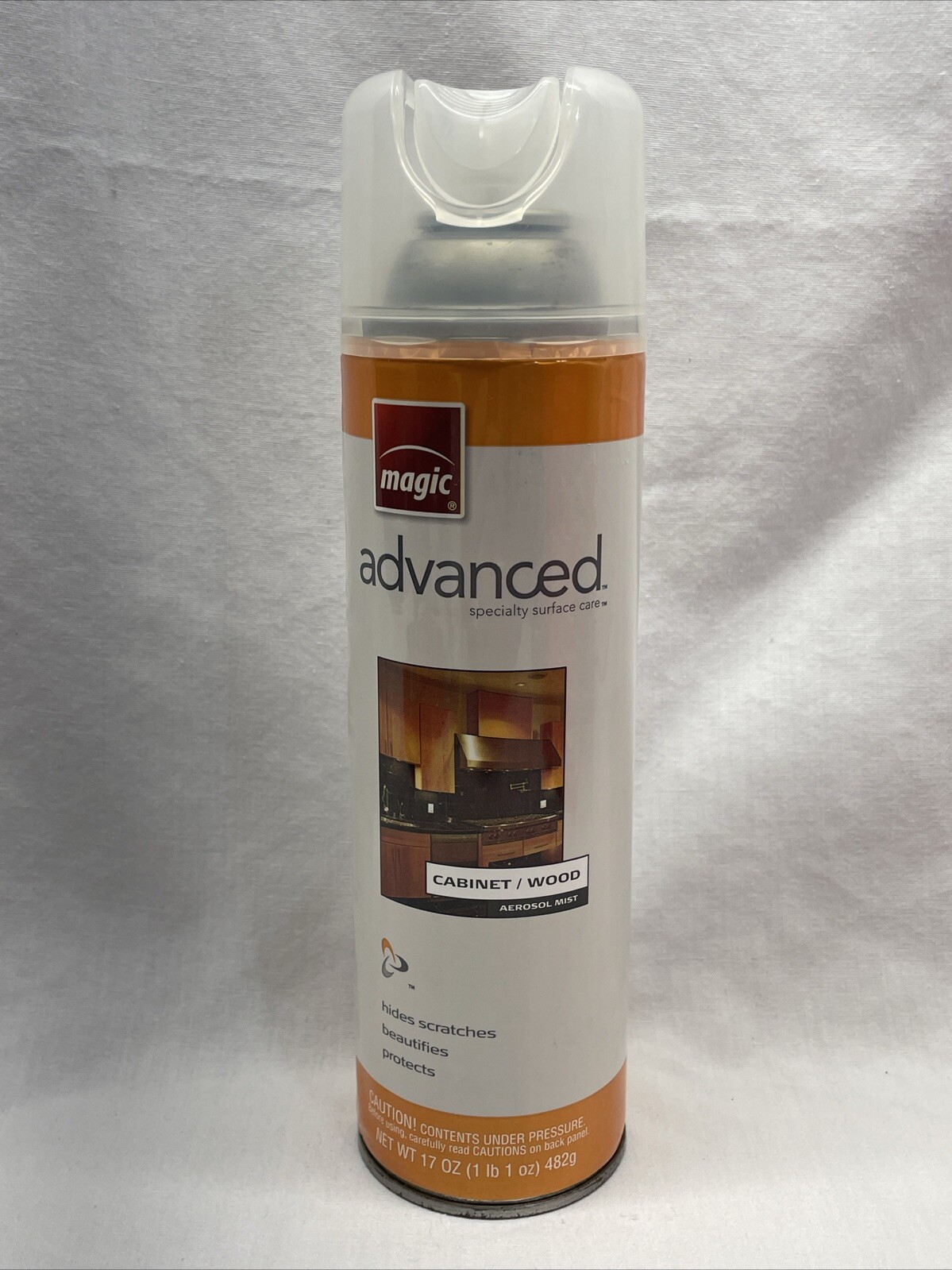 Magic Advanced Cabinet And Wood Aerosol Mist Cleaner Polish 17 Oz Net (1 lb 1oz)