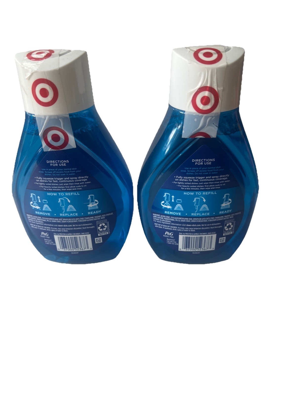 Lot 2 Dawn Platinum Power Wash DishSpray Refill Apple Scent 16oz Each=32oz Total