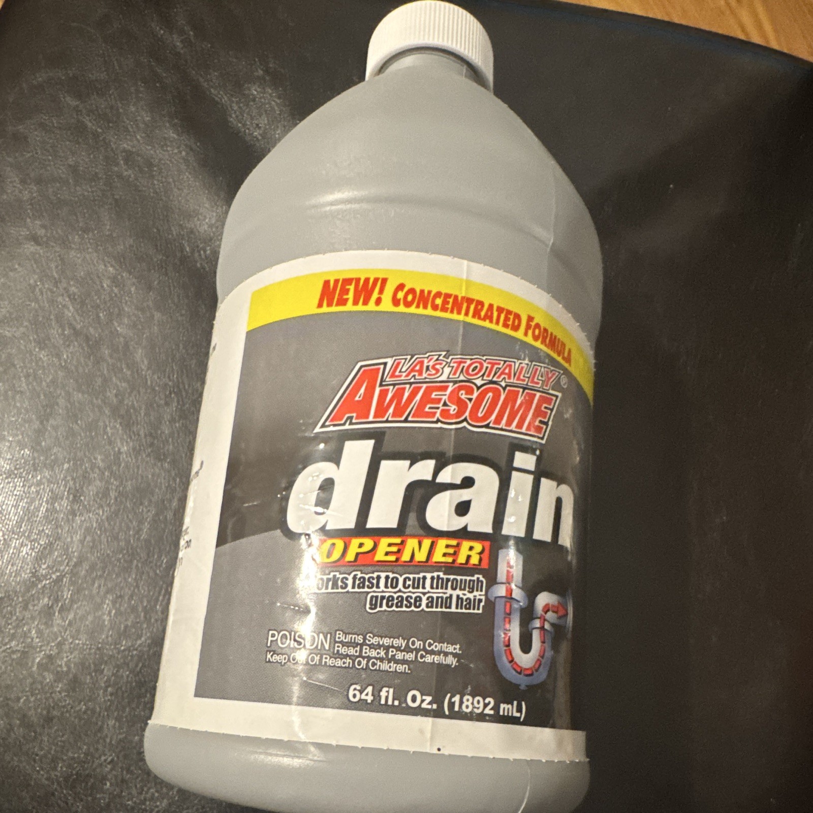 LA’s Totally Awesome Concentrated Drain Clog Remover Liquid Sink/Drain 64 fl oz
