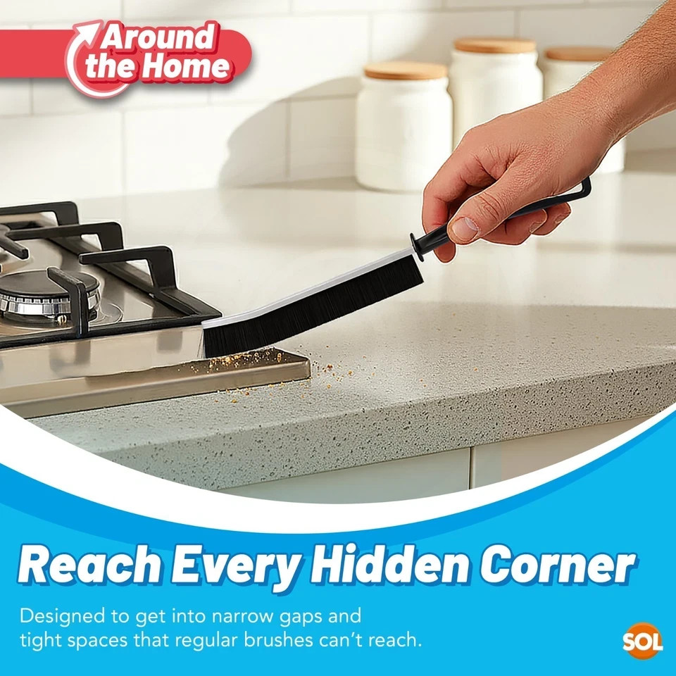 Crevice Gap Cleaning Brush Hard Bristle Grout Kitchen Bathroom Cleaning Tool