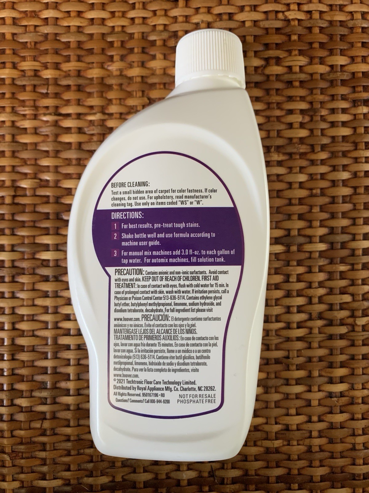 Hoover 6 oz Paws & Claws 2X Concentrated Carpet Cleaning Formula