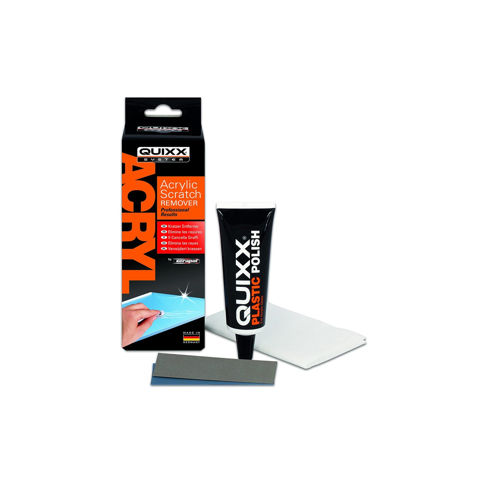 QUIXX 10003 Acrylic Scratch Remover – Removes Scratches From Clear Acrylic and P