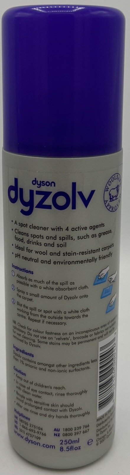 OPENED Dyson Staple Spot Cleaner & Dyson Zone Carpet Maintenance Powder