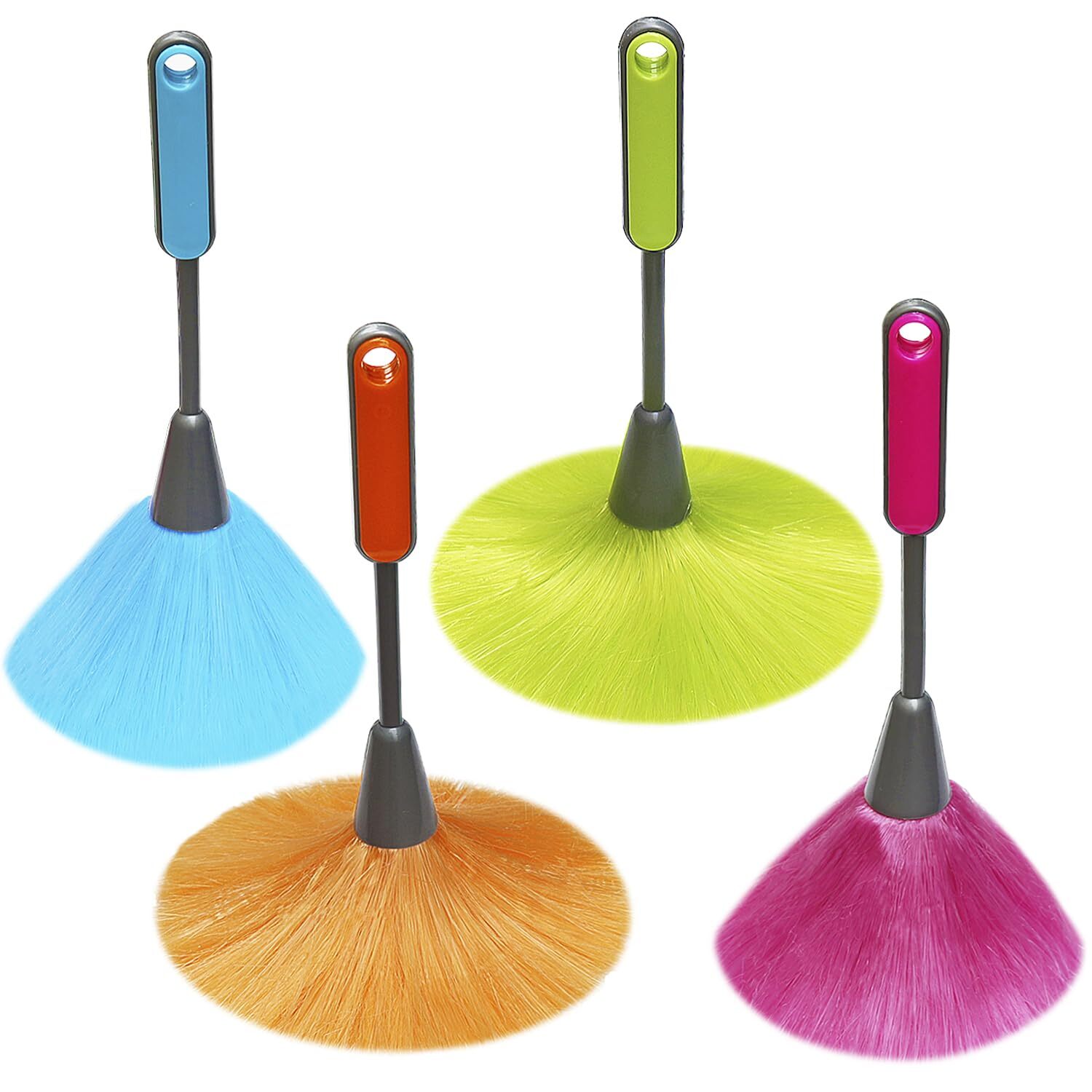 4 Pack 10″ Small Microfiber Duster, Delicate Fluffy Microfiber Feather Duster…