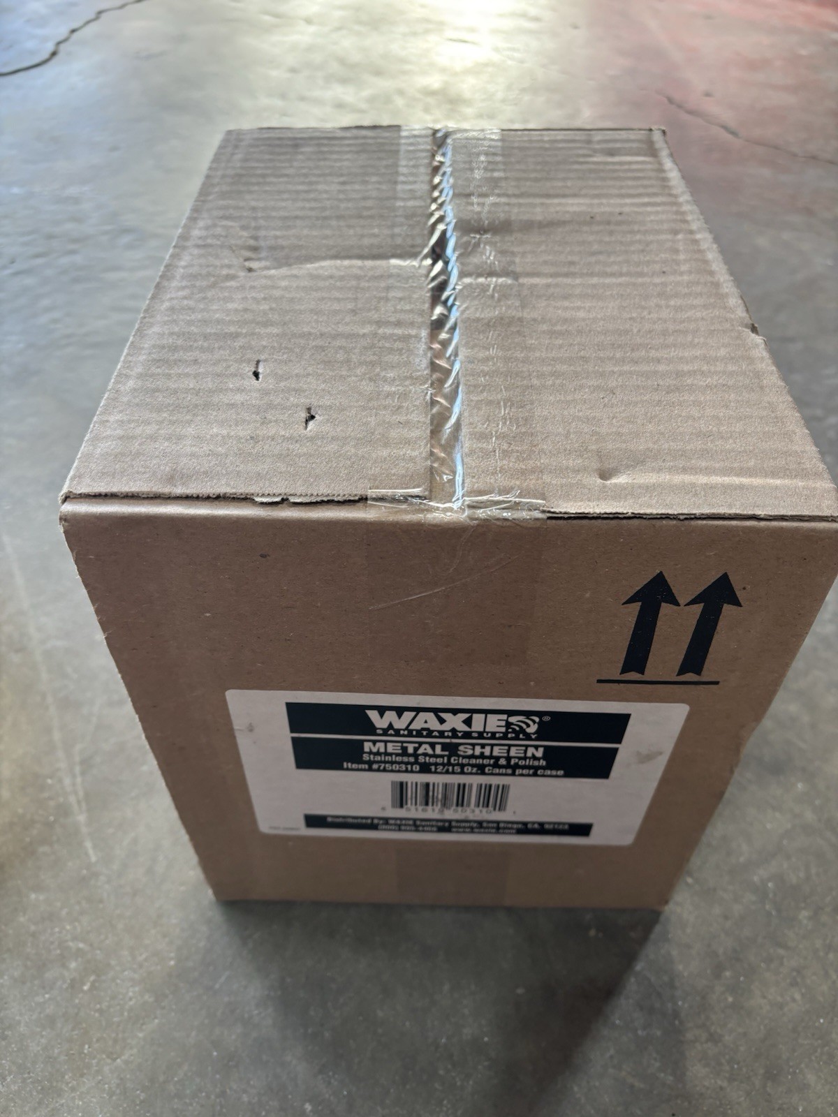 WAXIE Metal Sheen Stainless Steel Cleaner & Polish Case – 12/15 Oz. Cans