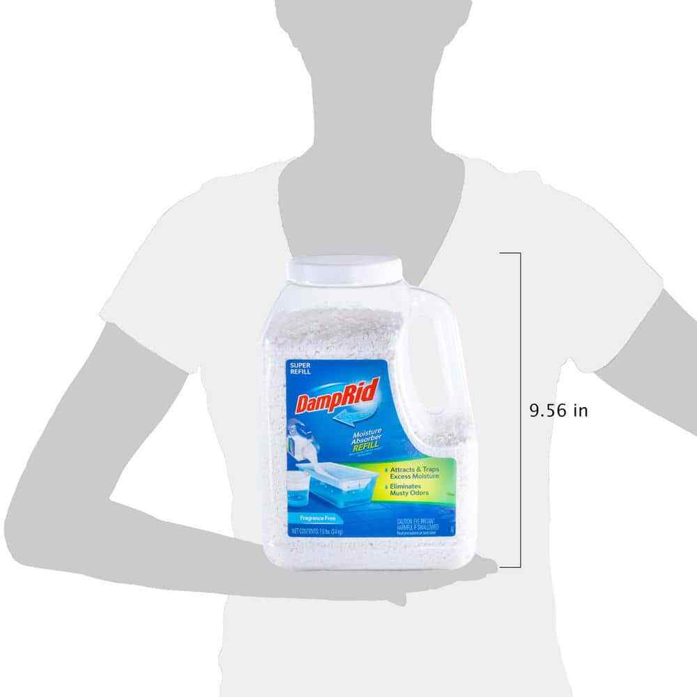 DampRid 7.5 lbs Fragrance Free Super Refill Moisture Absorber Non-toxic 3-Pack