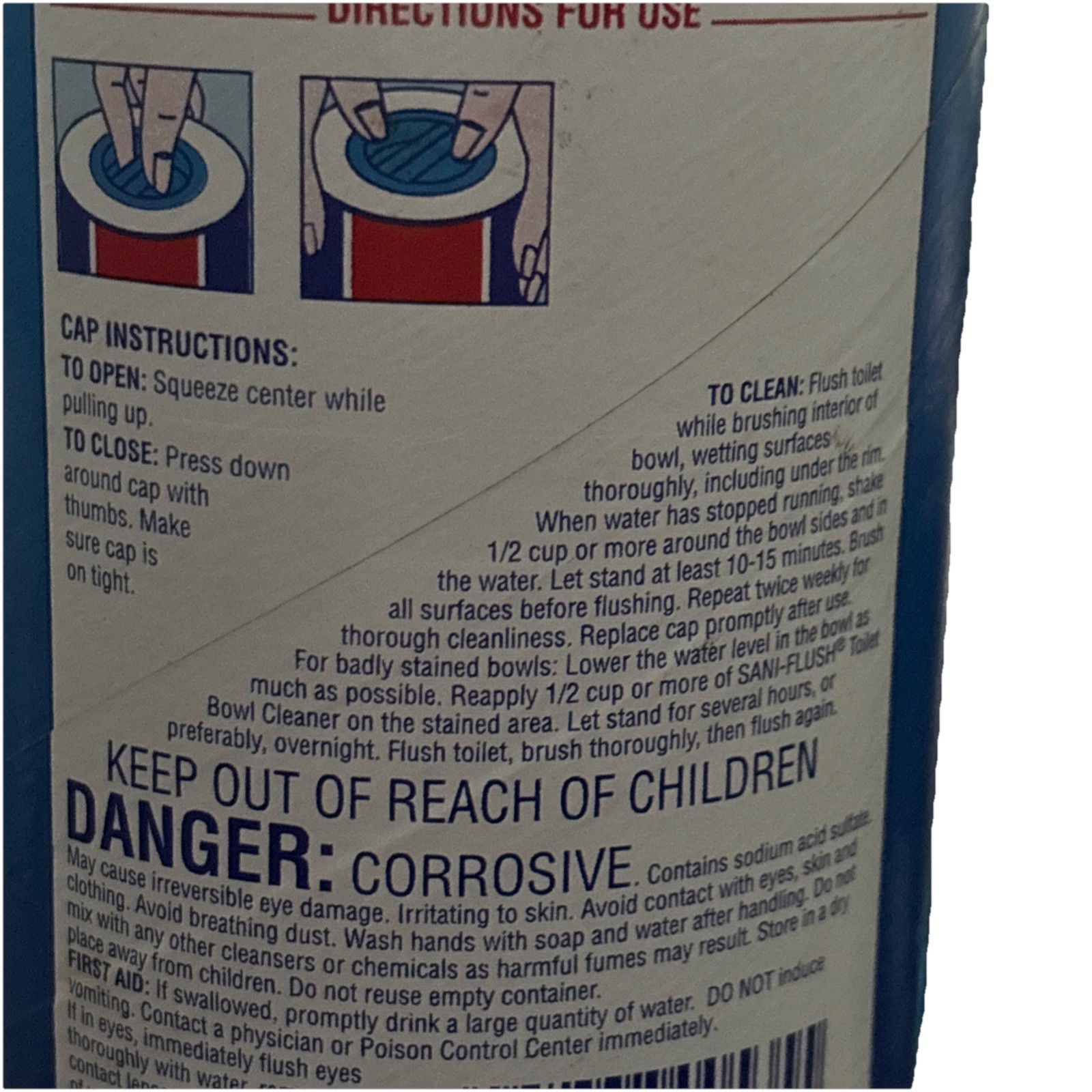 NOS Vintage Sani-Flush Toilet Bowl Cleaner Crystals 40 Oz Unopened 1996 Can
