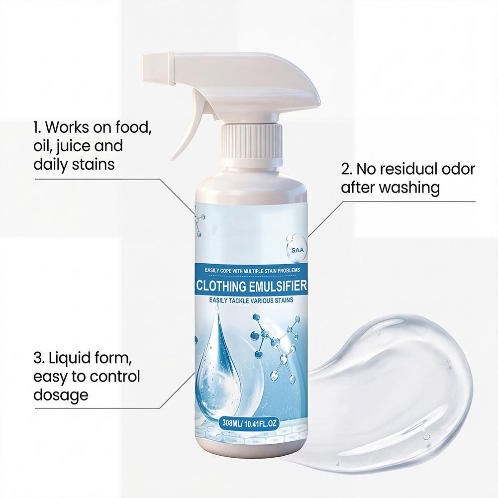 Clothing Emulsifier,Powerful Laundry Stain Remover Spray