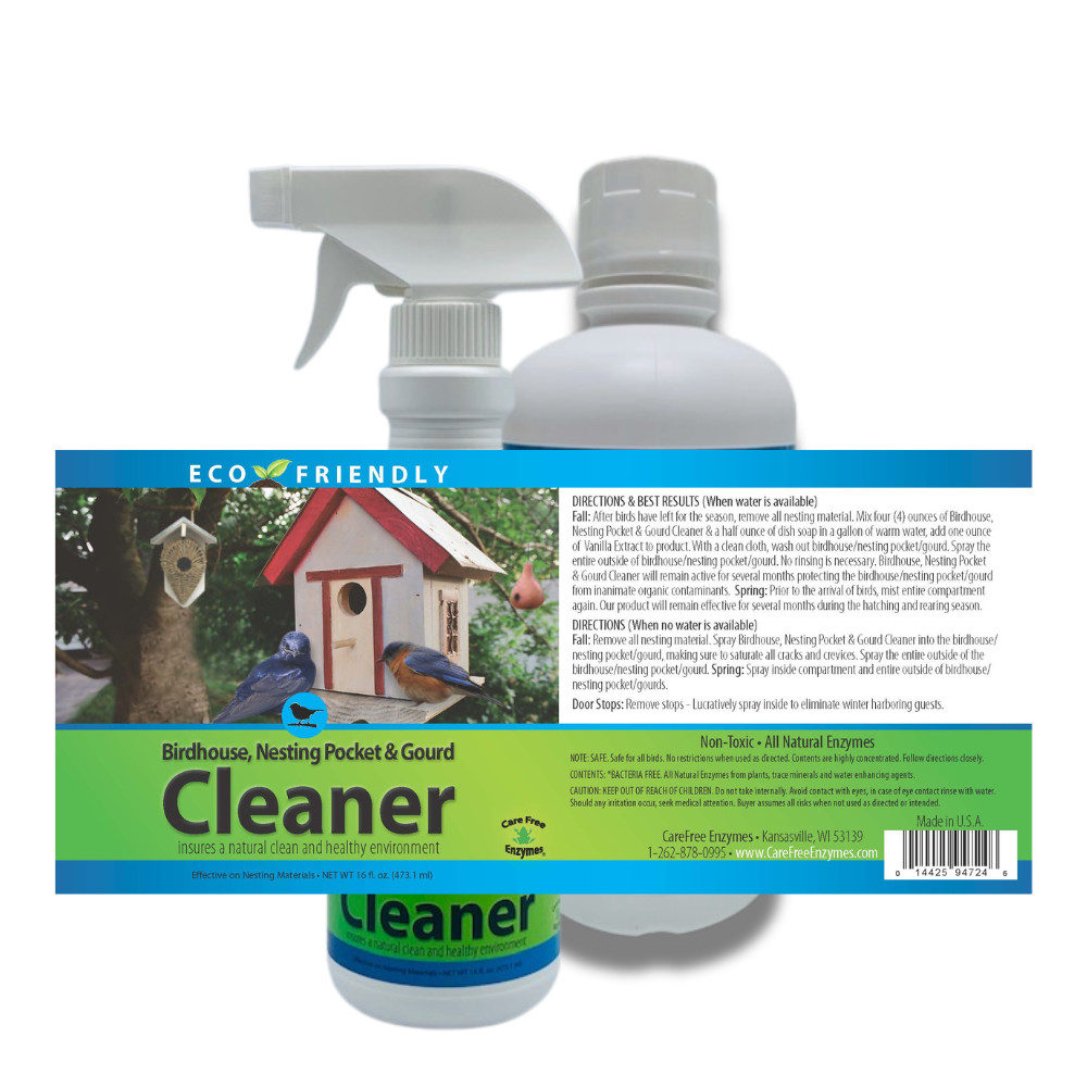 Natural Birdhouse, Gourd & Nesting Pocket Cleaner | Safe for All Nesting Birds |