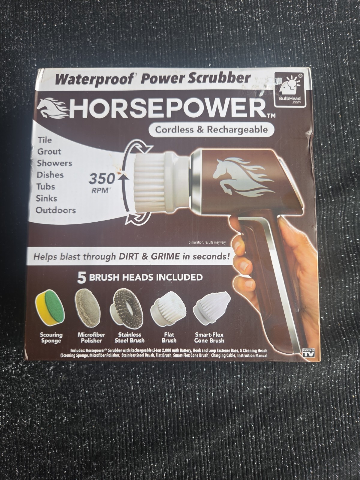 Ruby Horsepower Scrubber Electric Power Spins 350 RPM
