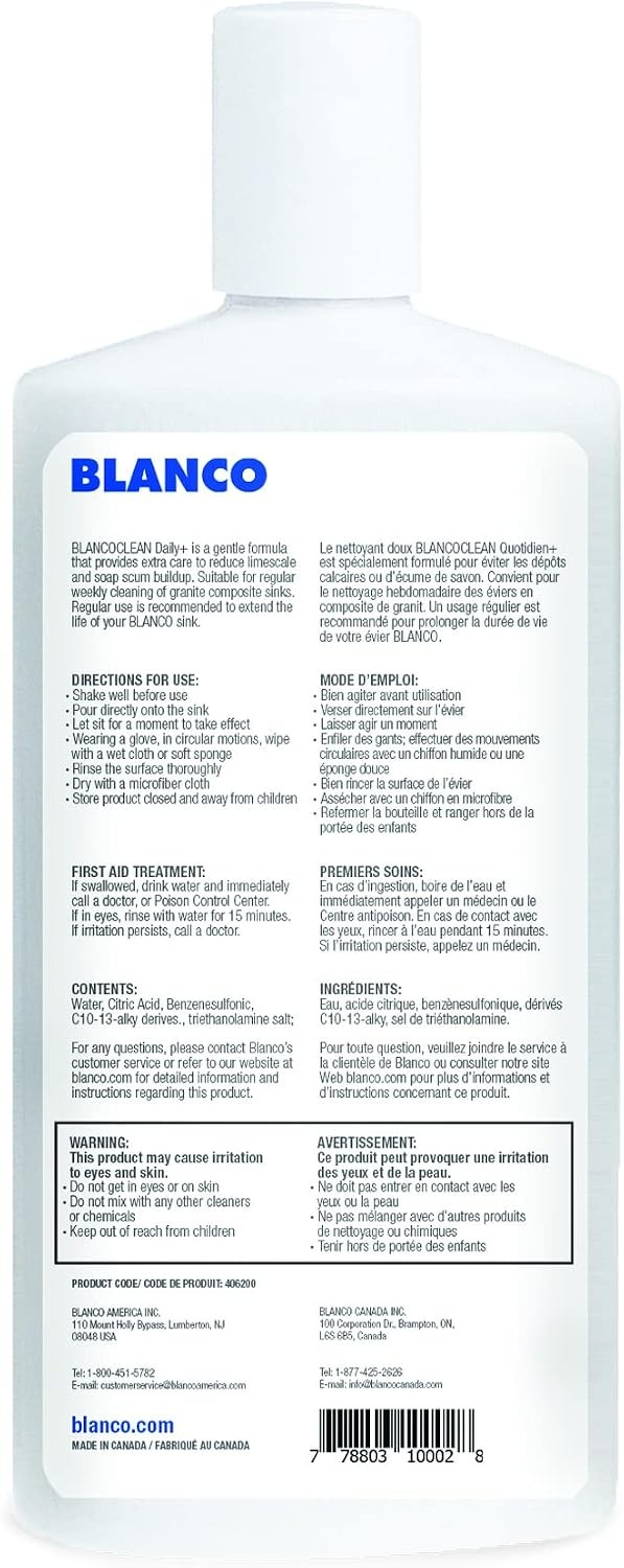 406200 BLANCOCLEAN Daily Silgranit Sink Cleaner 16 Oz White