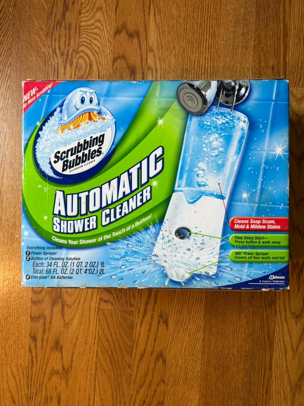 Scrubbing Bubbles Automatic Shower Cleaner New Starter Kit W 2 Bottles SEALED