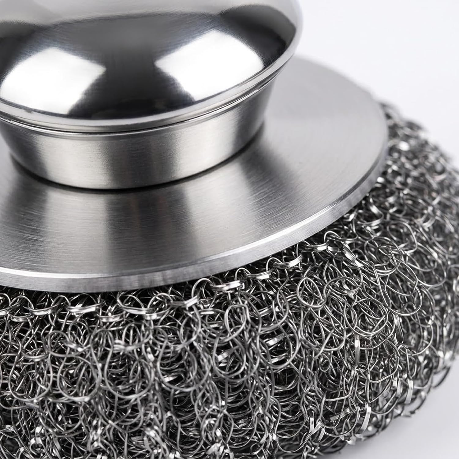 Steel Wool Scrubber, 8-Pack Stainless Steel Scrubber Pads with Handle – the Ulti
